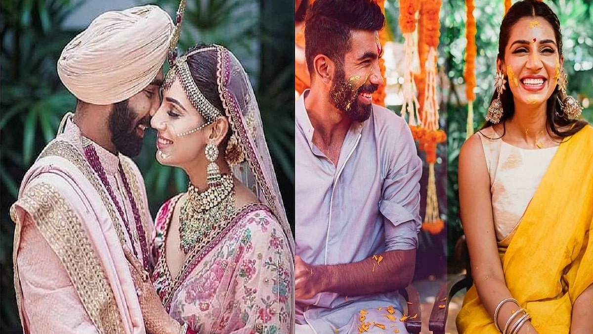 Jasprit Bumrah and Sanjana Ganesan Marriage Unseen Photos
