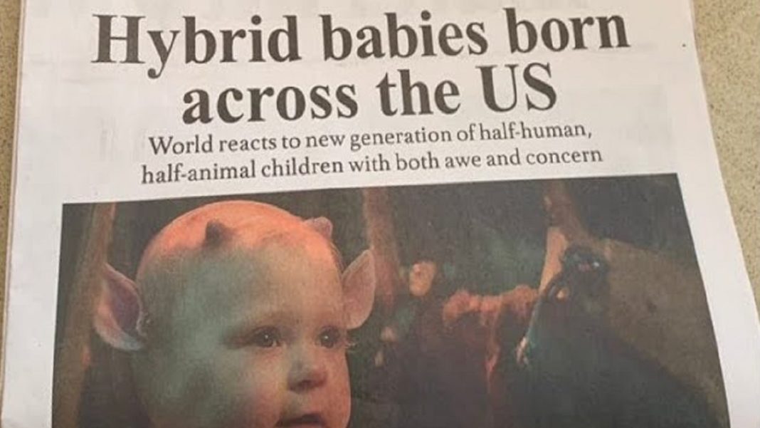 Human Hybrid Babies USA Today: USA Today Promoting One Of The Shows of